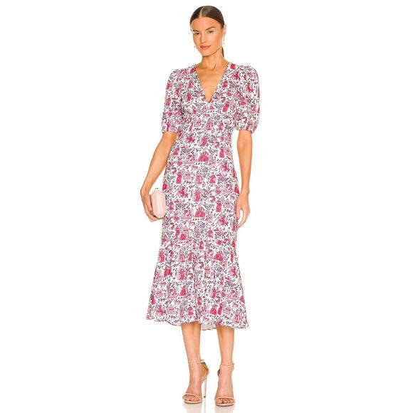 NWT Rhode Ester Maxi Dress Romance Pink Size 0 - Picture 1 of 3
